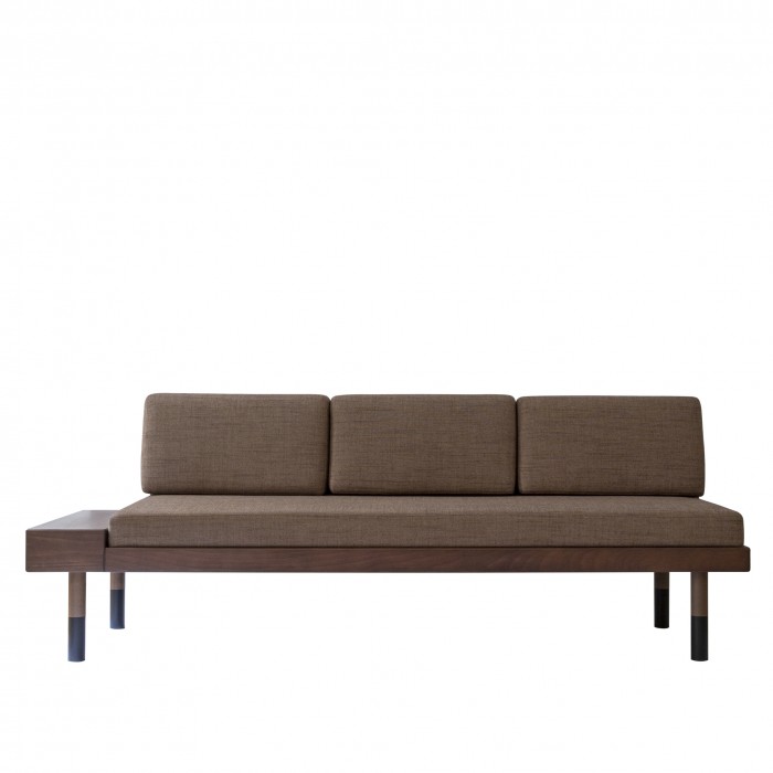 MID Straight sofa - Brown