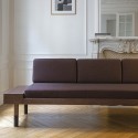 MID Straight sofa - Burgundy