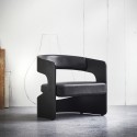 Chaise LUCKY Lounge - Noir / Cuir