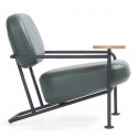 ÅHUS Easy Chair with wooden table - Leather