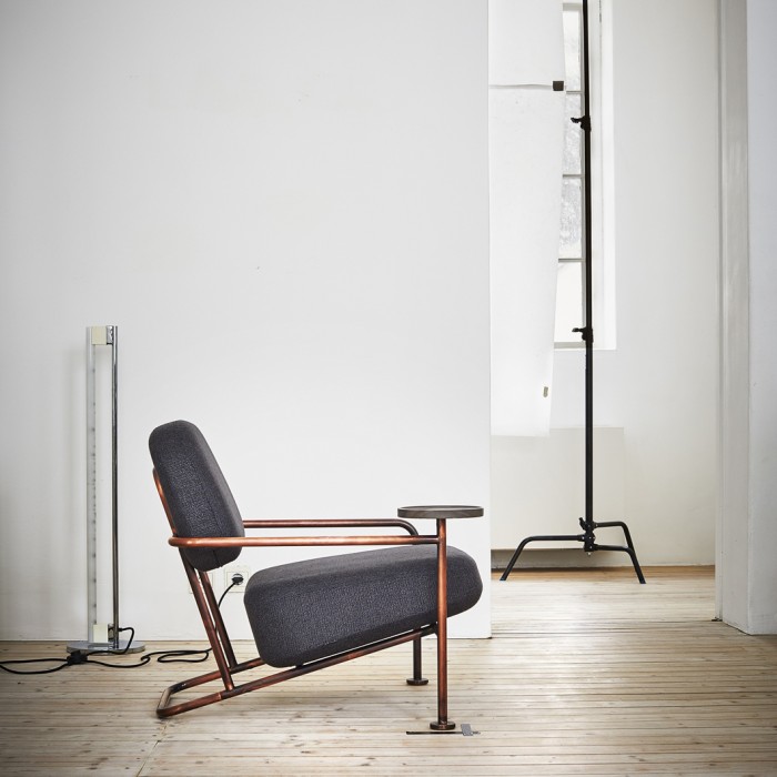 ÅHUS Easy Chair with wooden table - Fabric