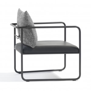 MORRIS JR Easy Chair - black steel