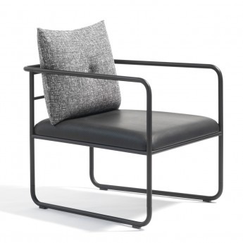 MORRIS JR Easy Chair - black steel