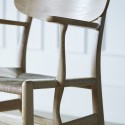 Chaise DINING avec accoudoirs - Chêne savonné - Naturel