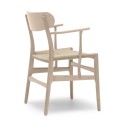 DINING chair with armrest oak oil - Natural
