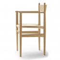 DINING chair with armrest CH37 oak oil - Natural