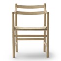DINING chair with armrest CH46 oak soap - Natural