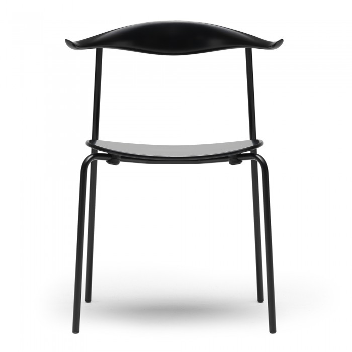 Chaise DINING CH88T - Acier laqué poudré - Chêne noir
