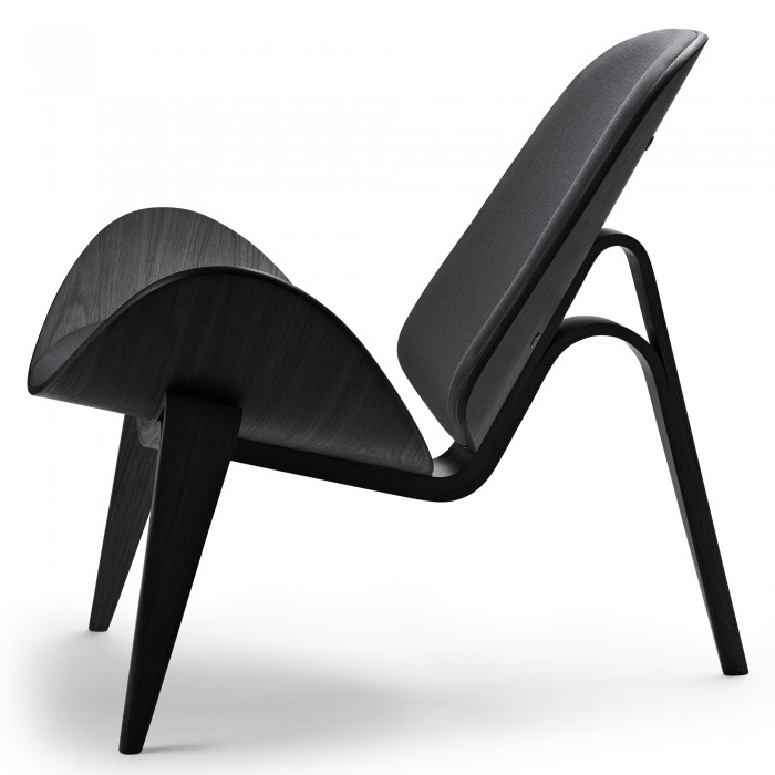DINING chair CH88T - black steel - black oak