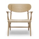 LOUNGE chair CH22 - Oak - Natural