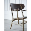 LOUNGE chair CH22 - Oak/Walnut - Natural