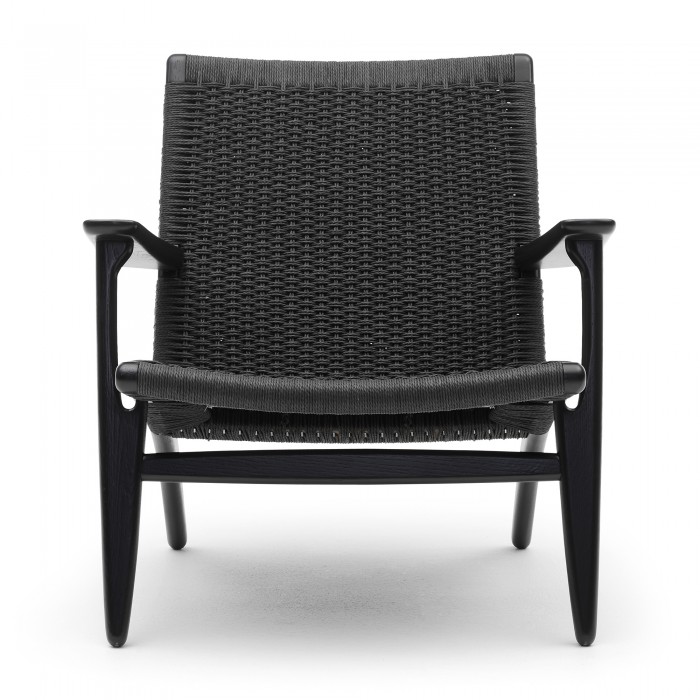 LOUNGE chair CH25 - Black Oak - BLack