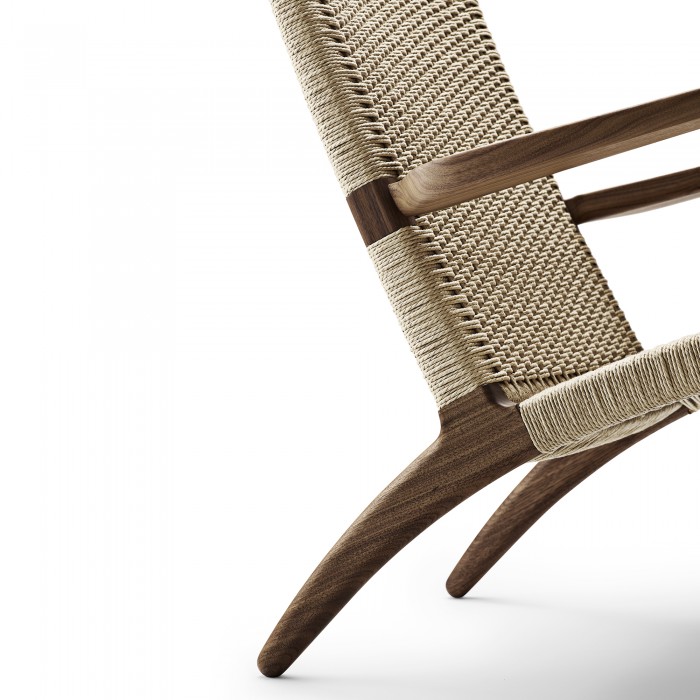 LOUNGE chair CH25 - Walnut oil - Natural