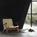LOUNGE chair CH25 - Walnut oil - Natural