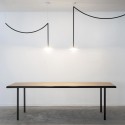 WOODEN rectangular table - Black - 300 cm