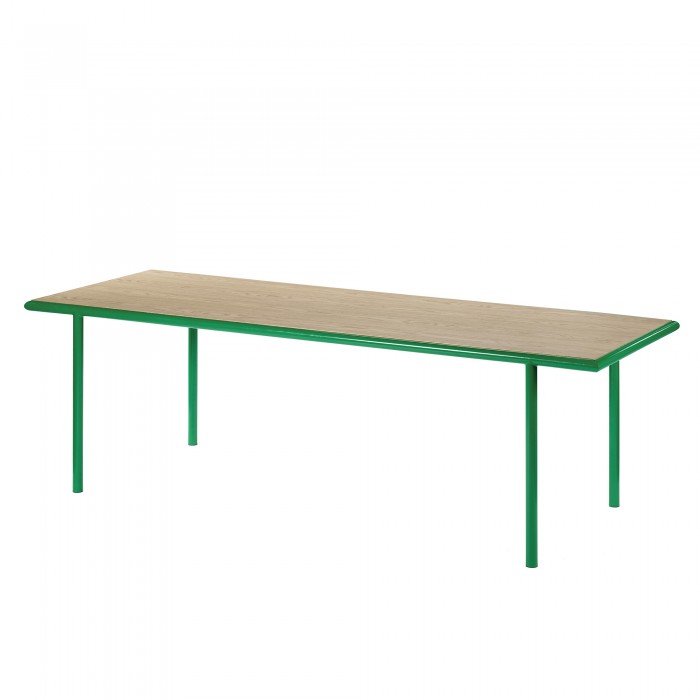 Table rectangulaire WOODEN - Vert - 240 cm