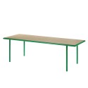 Table rectangulaire WOODEN - Vert - 240 cm