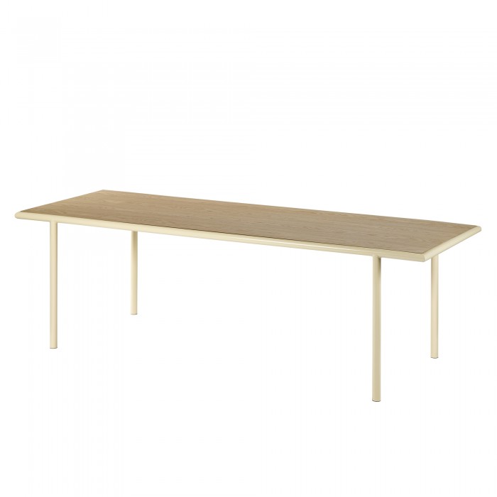 Table rectangulaire WOODEN - Ivoire - 240 cm