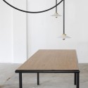 Table rectangulaire WOODEN - Noir - 240 cm