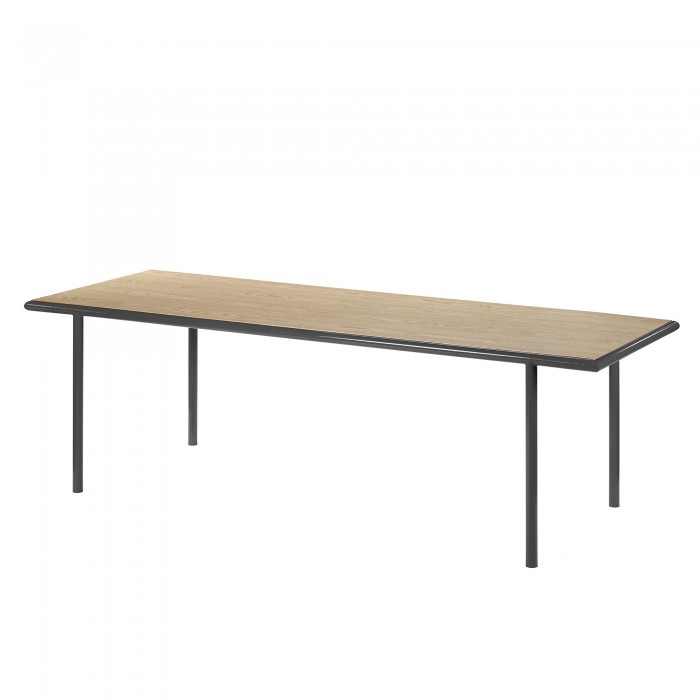 Table rectangulaire WOODEN - Noir - 240 cm