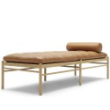 Daybed OW150 with neckrest - Oak oil - Thor leather