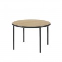WOODEN Oval table - Black