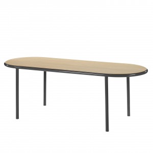 WOODEN Oval table - Black