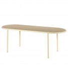 WOODEN Oval table - Ivoire