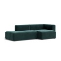 MAGS sofa 2 1/2 seaters - dark green velvet