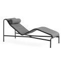 PALISSADE Chaise longue anthracite