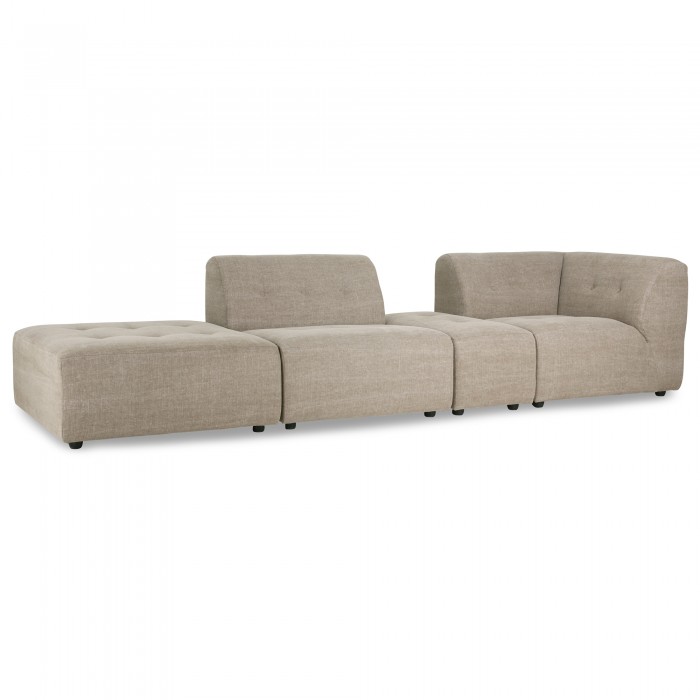 Module sofa VINT taupe - Ottoman