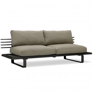 Aluminium outdoor LOUNGE sofa - Charcoal
