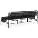Woven outdoor LOUNGE sofa - Black