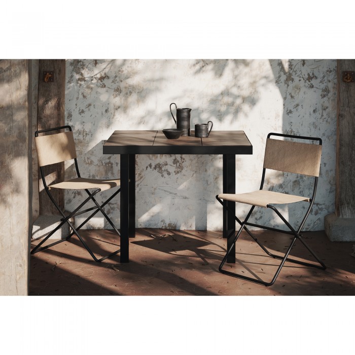 Table de café FLOD TILES - Terracotta/noir