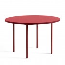TWO COLOUR round table - red and red
