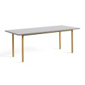 TWO COLOUR rectangulaire table - yellow and light grey