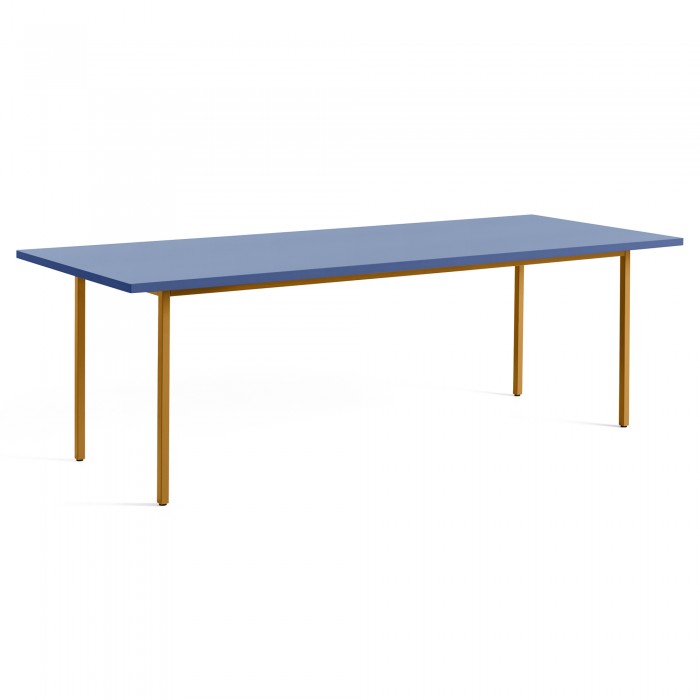 Table TWO COLOUR rectangulaire - jaune et bleue
