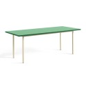 Table TWO COLOUR rectangulaire - ivoire et verte