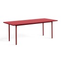 Table TWO COLOUR rectangulaire - rouge et rouge
