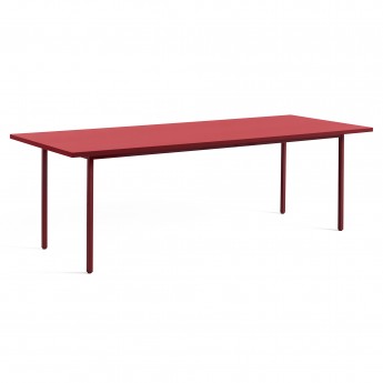 Table TWO COLOUR rectangulaire - rouge et rouge