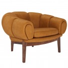 Lounge chair Croissant - Walnut