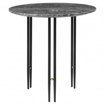 Table basse IOI Ø50 - Pied noire mat