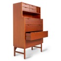 Wooden secretairy stained