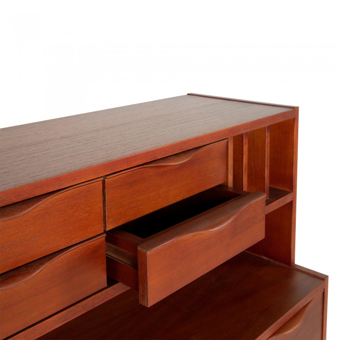 Wooden secretairy stained