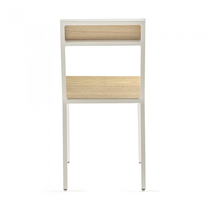 ALU chair with and wood