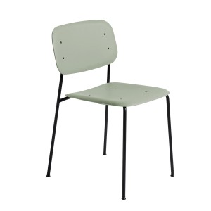 SOFT EDGE 10 Chair black metal - dusty green