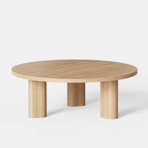 Galta round Coffee table - Natural Oak