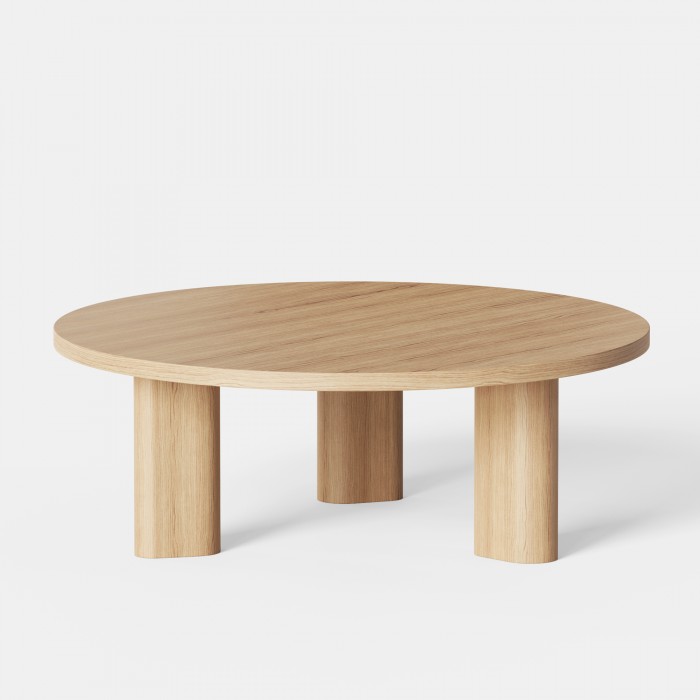 Galta round Coffee table - Natural Oak