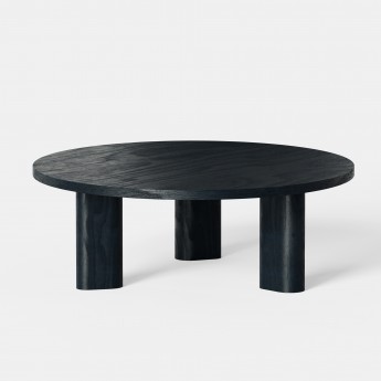 Galta round Coffee table - Black Oak