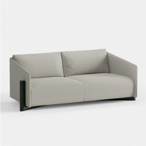 Timber Sofa 3 seater- grey